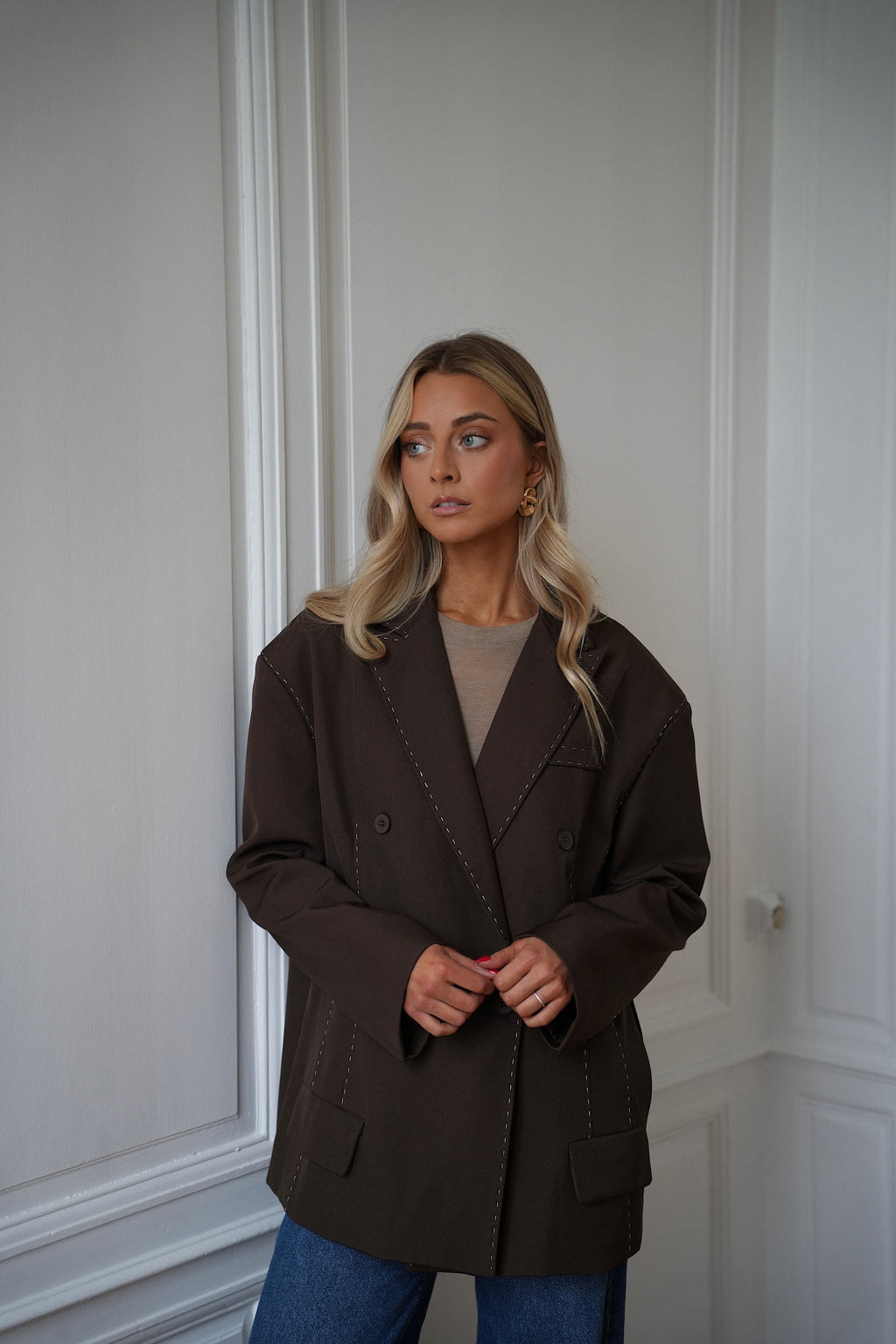 Veste Blazer Flavie - Chocolat