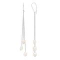 Boucles D'Oreilles Pendantes Perles Baroques 6-7 Mm - Système Imperdable - Or 375 - Pompadour