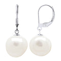 Boucles D'Oreilles Pendantes Perles Baroques 12-13 Mm - Système Brisures - Or 375 - Rive Droite