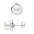 Boucles D'Oreilles Perles Rondes 7-8 Mm - Système Poussettes - Or 375 - Rochereau