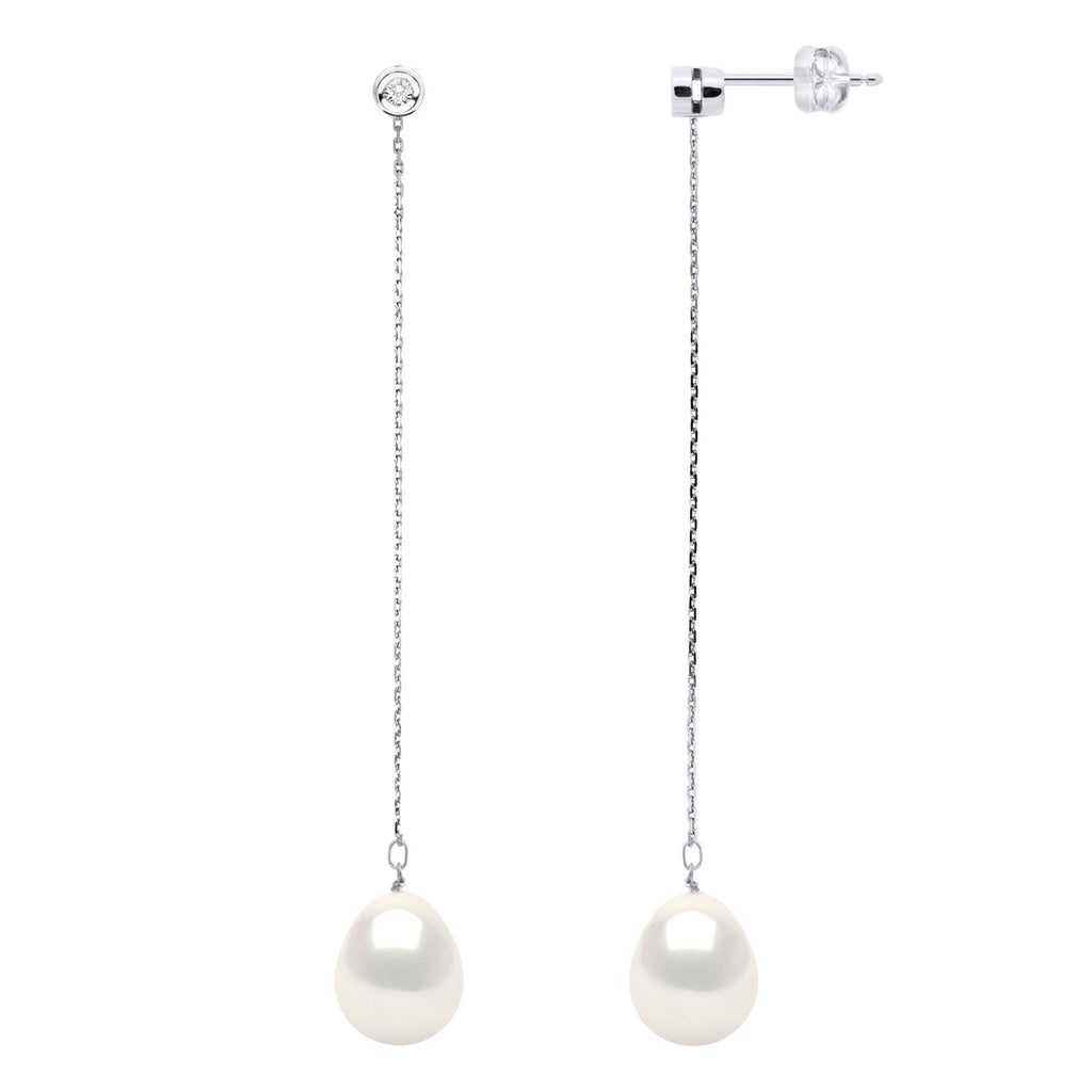 Boucles D'Oreilles Prestige -Diamants 0,02 Cts (2x0,01 Cts - Qualité Hsi)