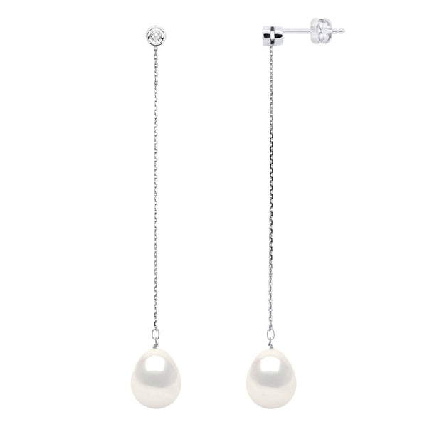Boucles D'Oreilles Prestige -Diamants 0,02 Cts (2x0,01 Cts - Qualité Hsi)