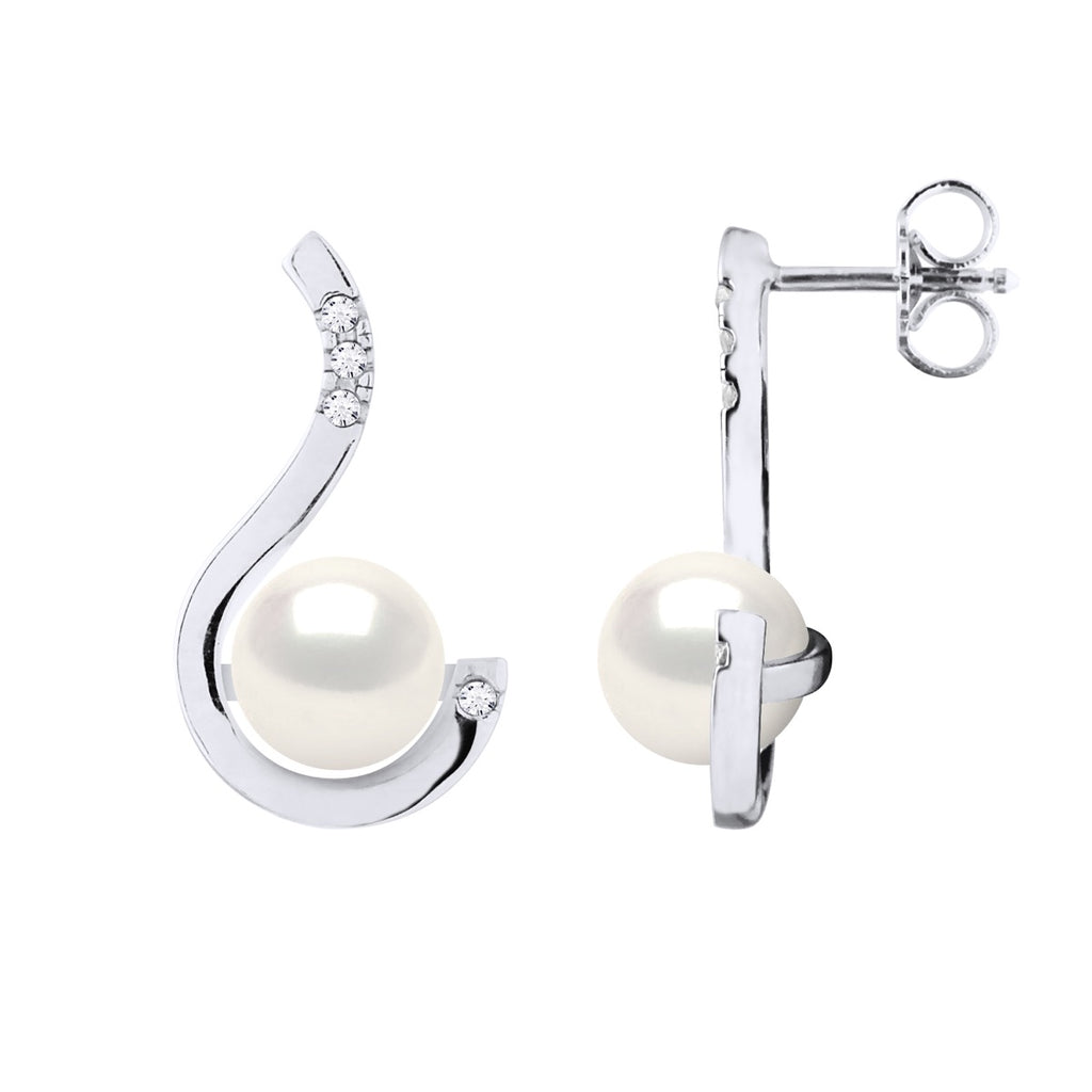 Boucles D'Oreilles Prestige - Diamants 0,08 Cts (2x(4x0,01 Cts) - Qualité Hsi)