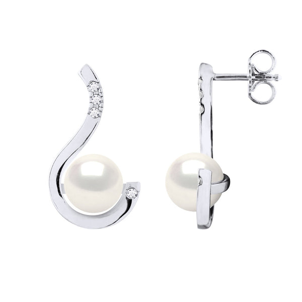 Boucles D'Oreilles Prestige - Diamants 0,08 Cts (2x(4x0,01 Cts) - Qualité Hsi)
