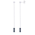 Boucles D'Oreilles Pendantes Perles Rondes 4-5 Mm - Système Poussettes - Or 375 - Mariveau