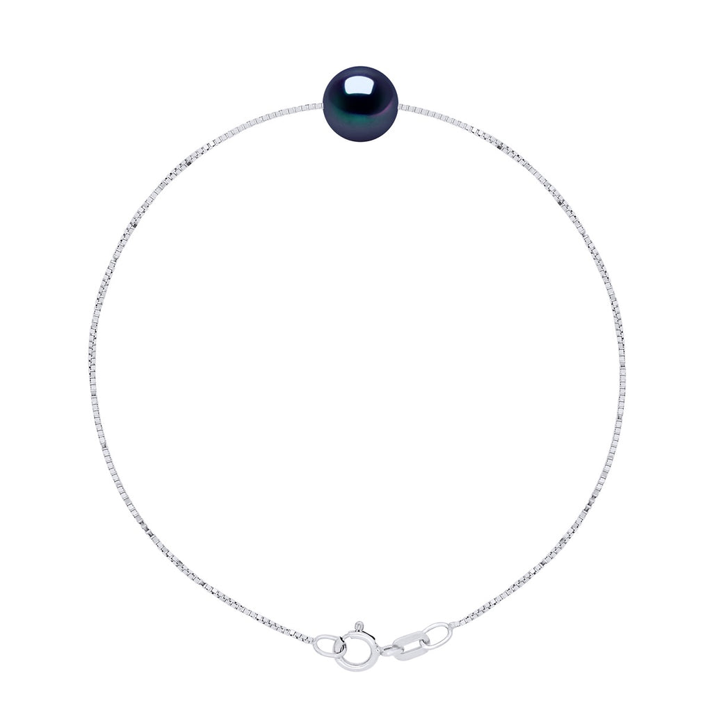 Bracelet Perle Ronde 8-9 Mm - Chaine Vénitienne - Or 375 - Levallois
