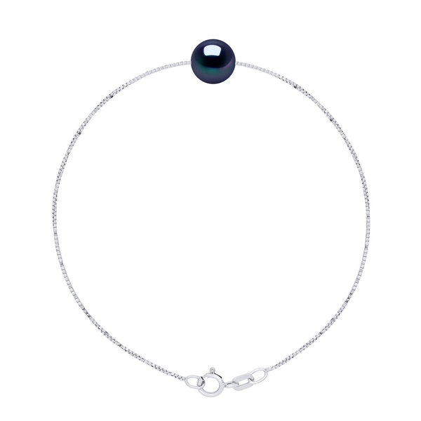Bracelet Perle Ronde 8-9 Mm - Chaine Vénitienne - Or 375 - Levallois