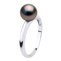 Bague Jonc Perle De Tahiti Ronde 7-8 Mm - Or 375 - Ataata