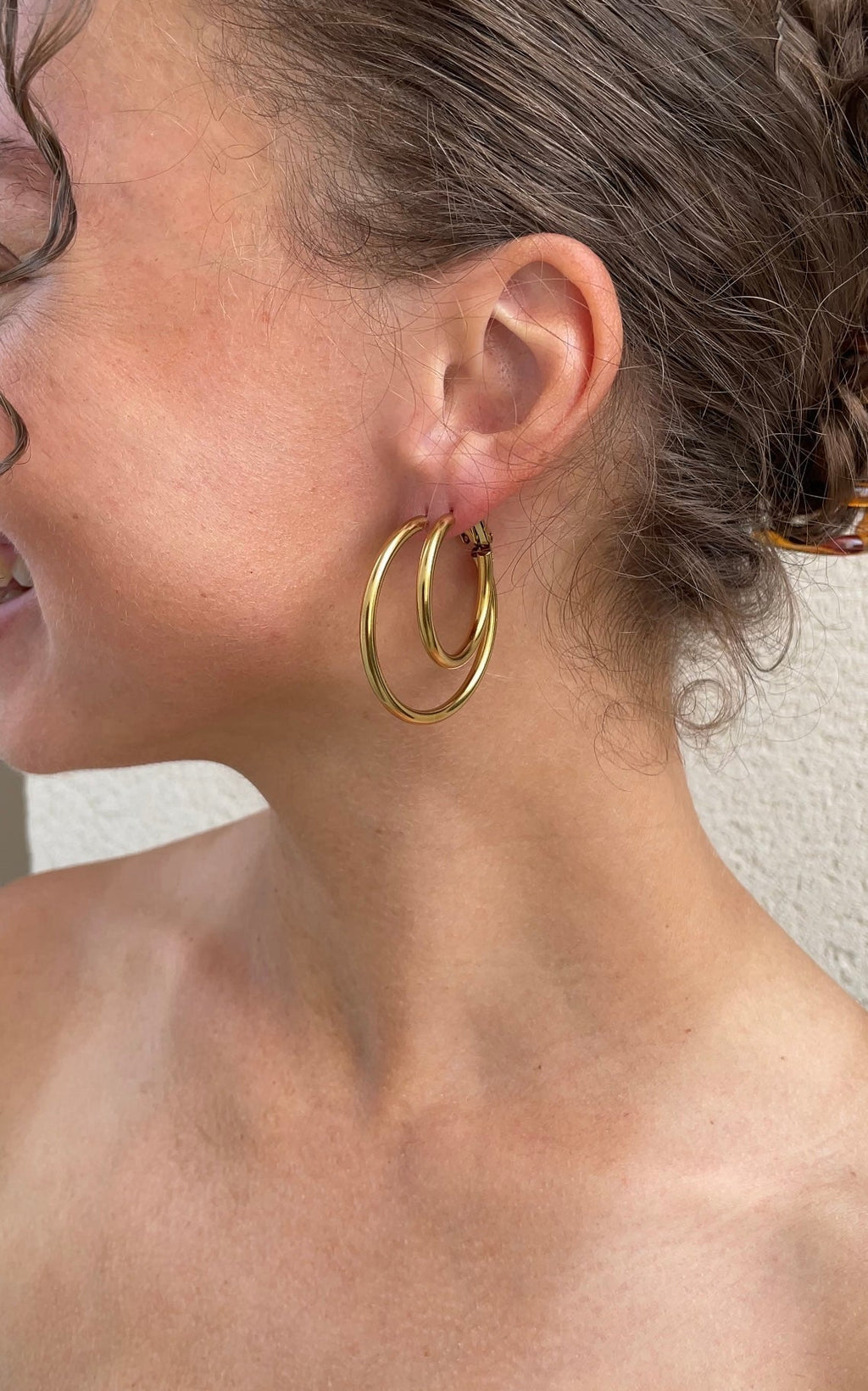 Boucles D'Oreilles Duo Thin Hailey Hoops