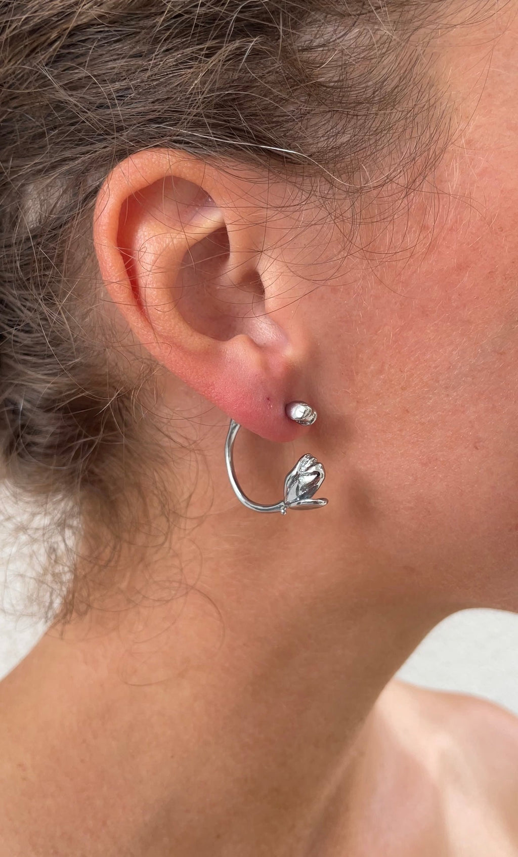 Boucles D'Oreilles Enroll Flower