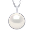 Colliers Perle Bouton 10-11 Mm - Entourage Lisse - Chaîne Forçat - Or 375 - Massy