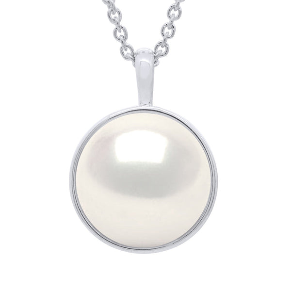 Colliers Perle Bouton 10-11 Mm - Entourage Lisse - Chaîne Forçat - Or 375 - Massy