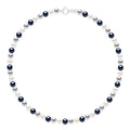 Collier Rang "Princesse" En Véritables Perles De Culture D'Eau Douce Rondes 6-7 Mm