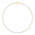 Collier Rang "Princesse" En Véritables Perles De Culture D'Eau Douce Rondes 6-7 Mm