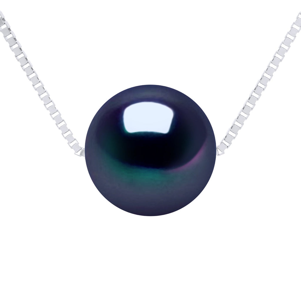Collier Véritable Perle De Culture D'Eau Douce Ronde 9-10 Mm