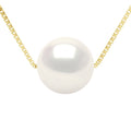 Collier Véritable Perle De Culture D'Eau Douce Ronde 9-10 Mm