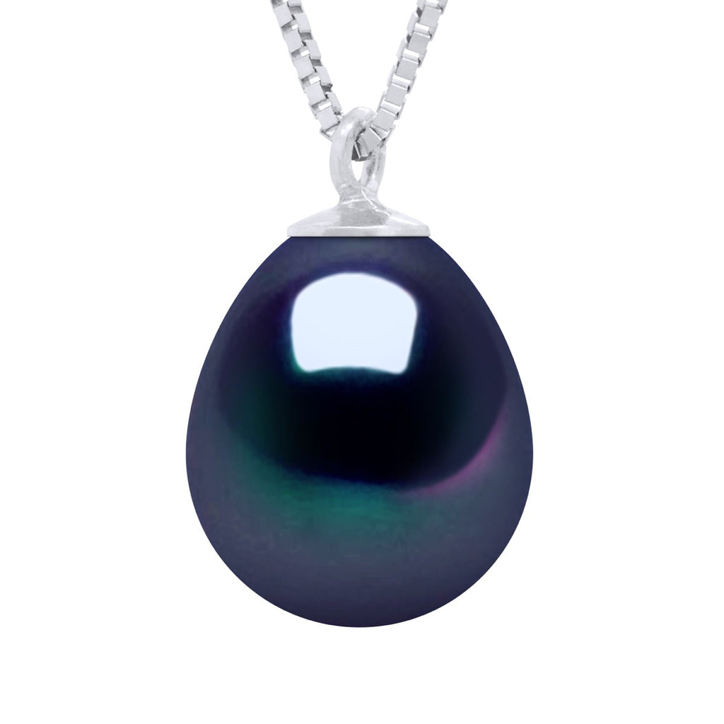 Collier Véritable Perle De Culture D'Eau Douce Poire 9-10 Mm