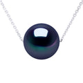 Collier - Véritable Perle De Culture D'Eau Douce Ronde 9-10 Mm
