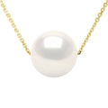 Collier - Véritable Perle De Culture D'Eau Douce Ronde 9-10 Mm