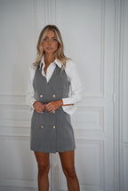 Robe Boutonnée Vera - Grise