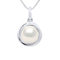 Pendentif Perle Ronde 8-9 Mm  - Or 375 - Chaîne Offerte - Montplaisir