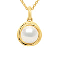 Pendentif Perle Ronde 8-9 Mm  - Or 375 - Chaîne Offerte - Montplaisir
