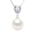 Pendentif Joaillerie Perles Rondes - Tailles De 9 À 11 Mm - Diamants 0.030 Cts - Or 375 - Chaîne Offerte - Gambetta