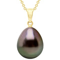 Pendentif Perle De Tahiti Poire 11-12 Mm - Or 375 - Nehenehe