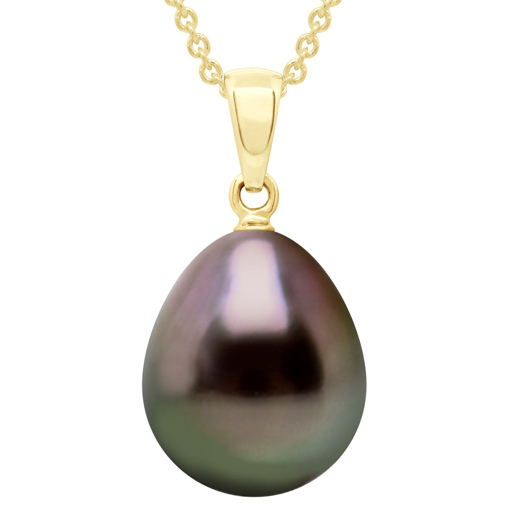 Pendentif Perle De Tahiti Poire 11-12 Mm - Or 375 - Nehenehe