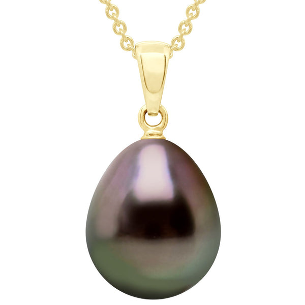 Pendentif Perle De Tahiti Poire 11-12 Mm - Or 375 - Nehenehe