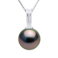 Pendentif Perle De Tahiti Ronde 10-11 Mm - Chaîne Offerte - Or 375 - Roa