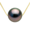 Collier Perle De Tahiti Ronde 10-11 Mm - Chaîne Vénétienne - Or 375 - Moorea