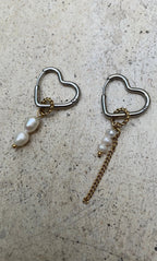 Boucles D'Oreilles Asymetric Heart