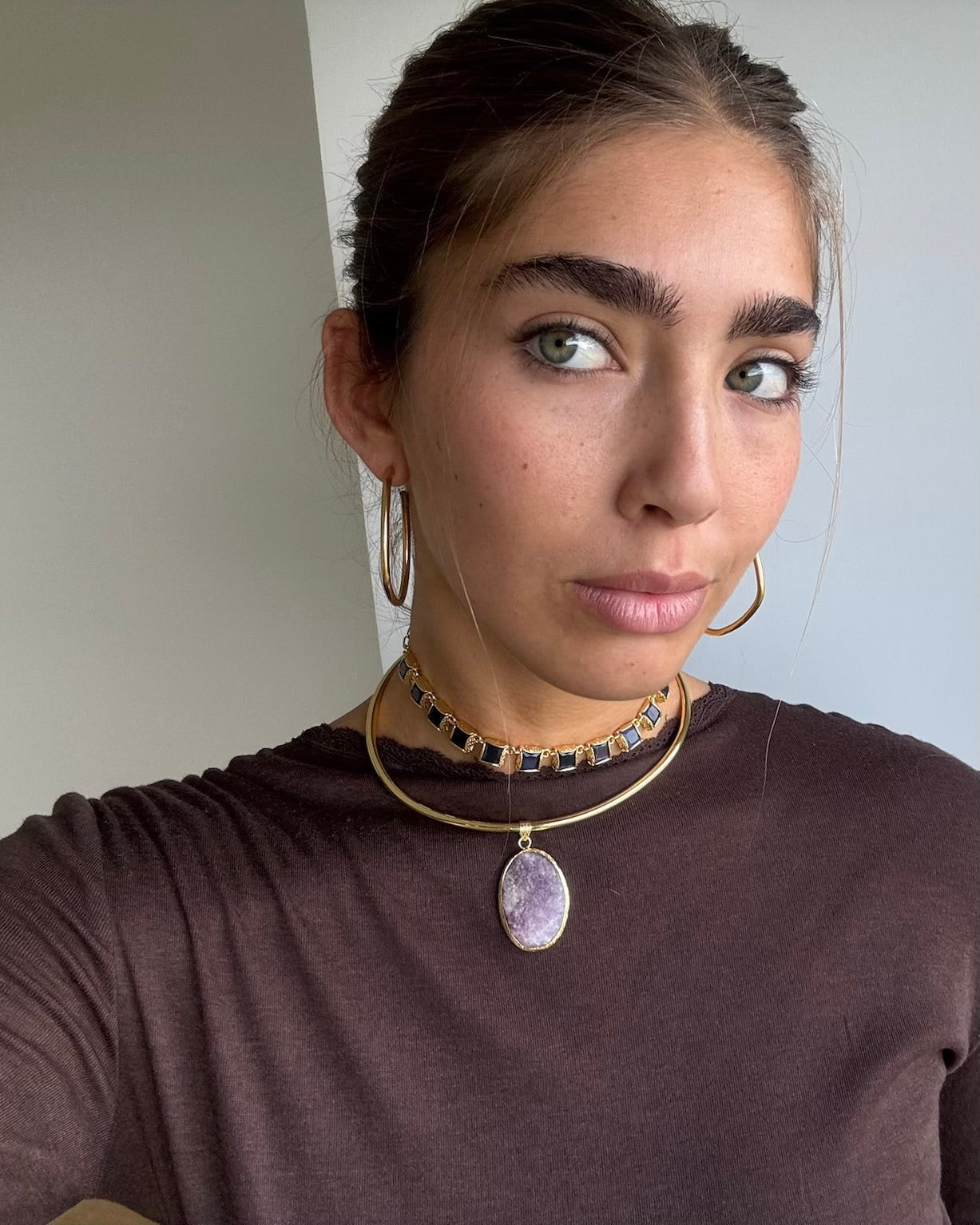 Chocker Amuleto Lila