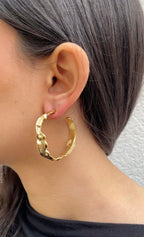 Boucles D'Oreilles Melted Hoops