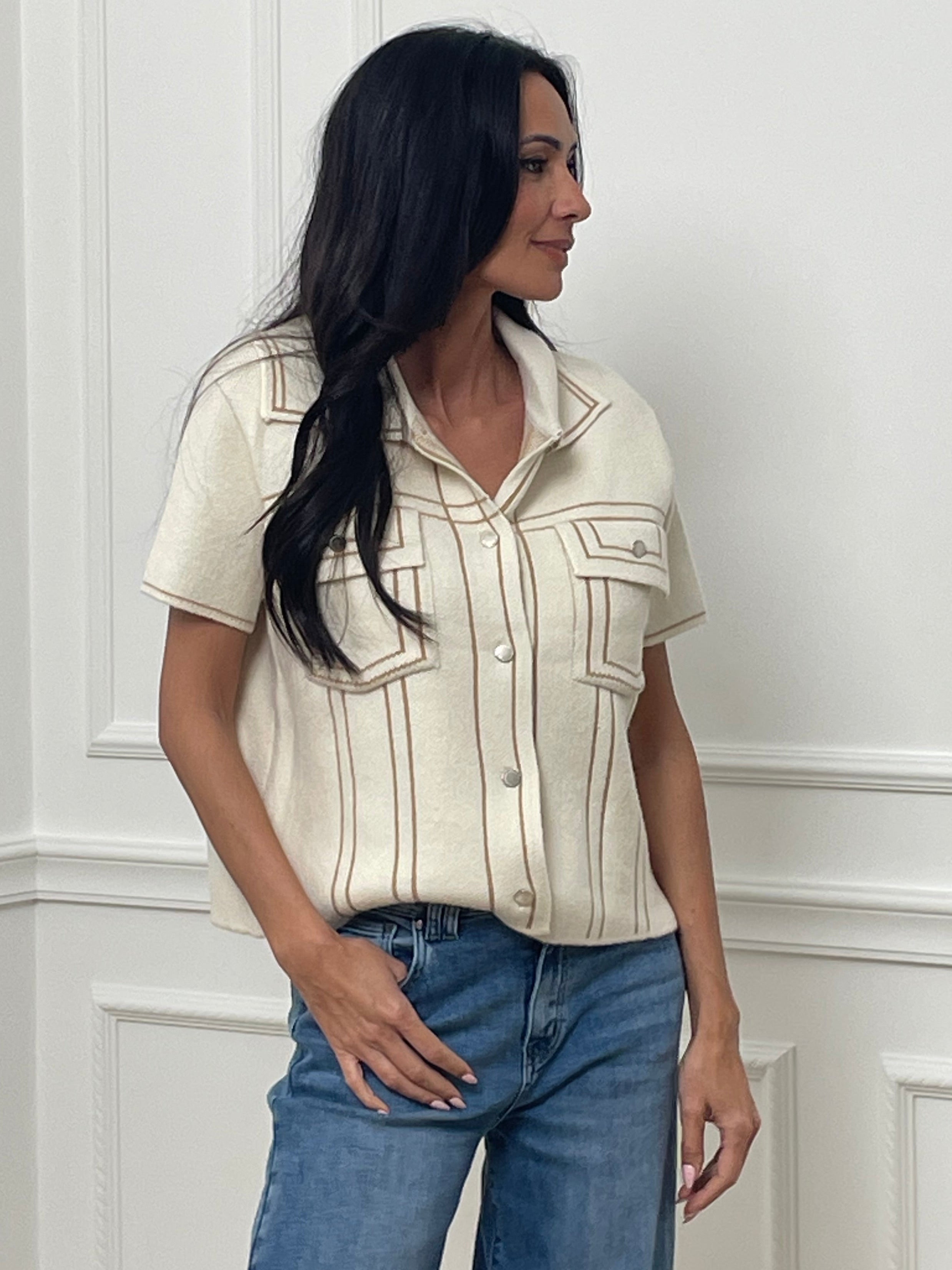 Gilet Mila - Ecru