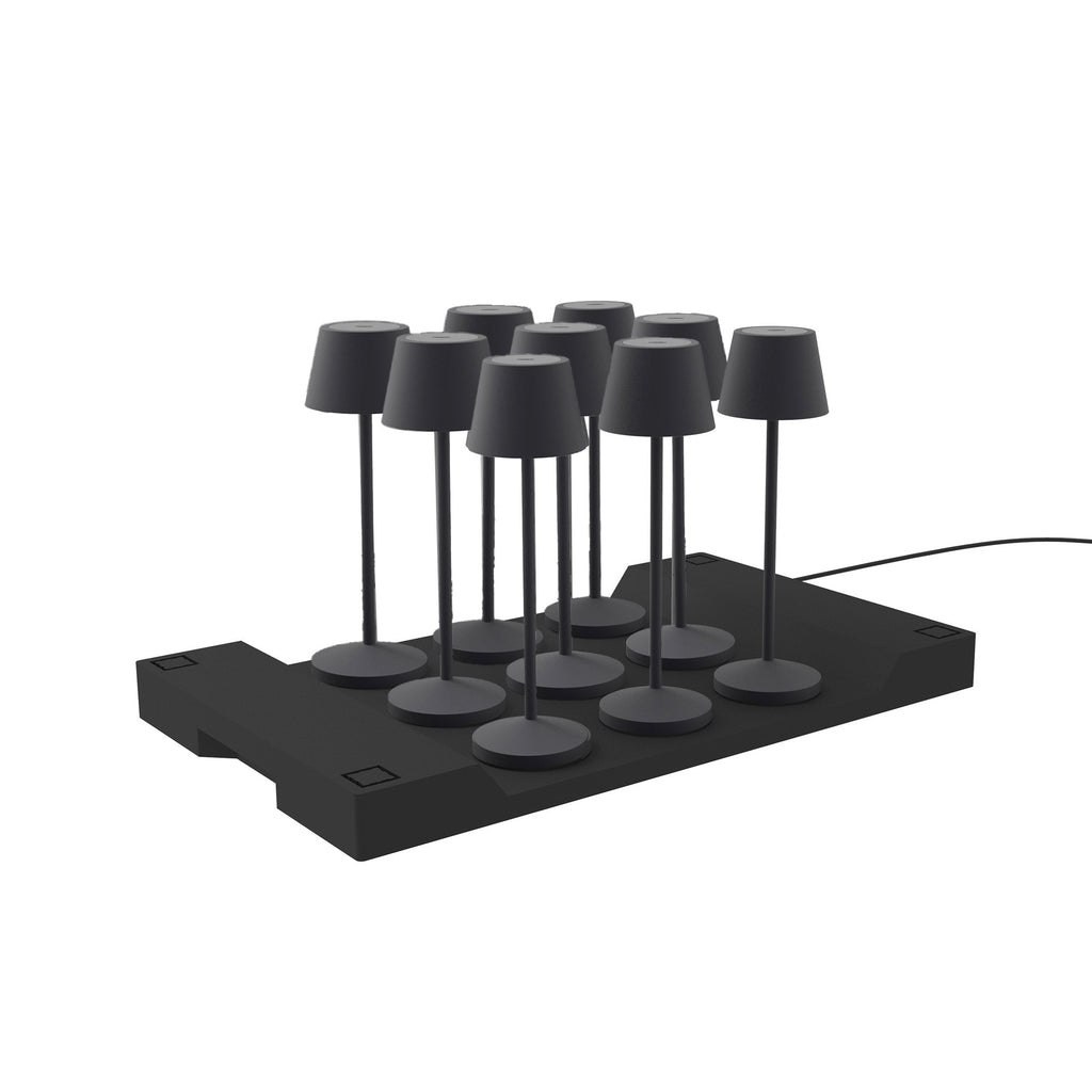 Emily - Lampe De Table Sans Fil - Acier - Gris Anthracite