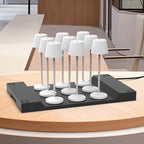 Emily - Lampe De Table Sans Fil - Acier - Blanc
