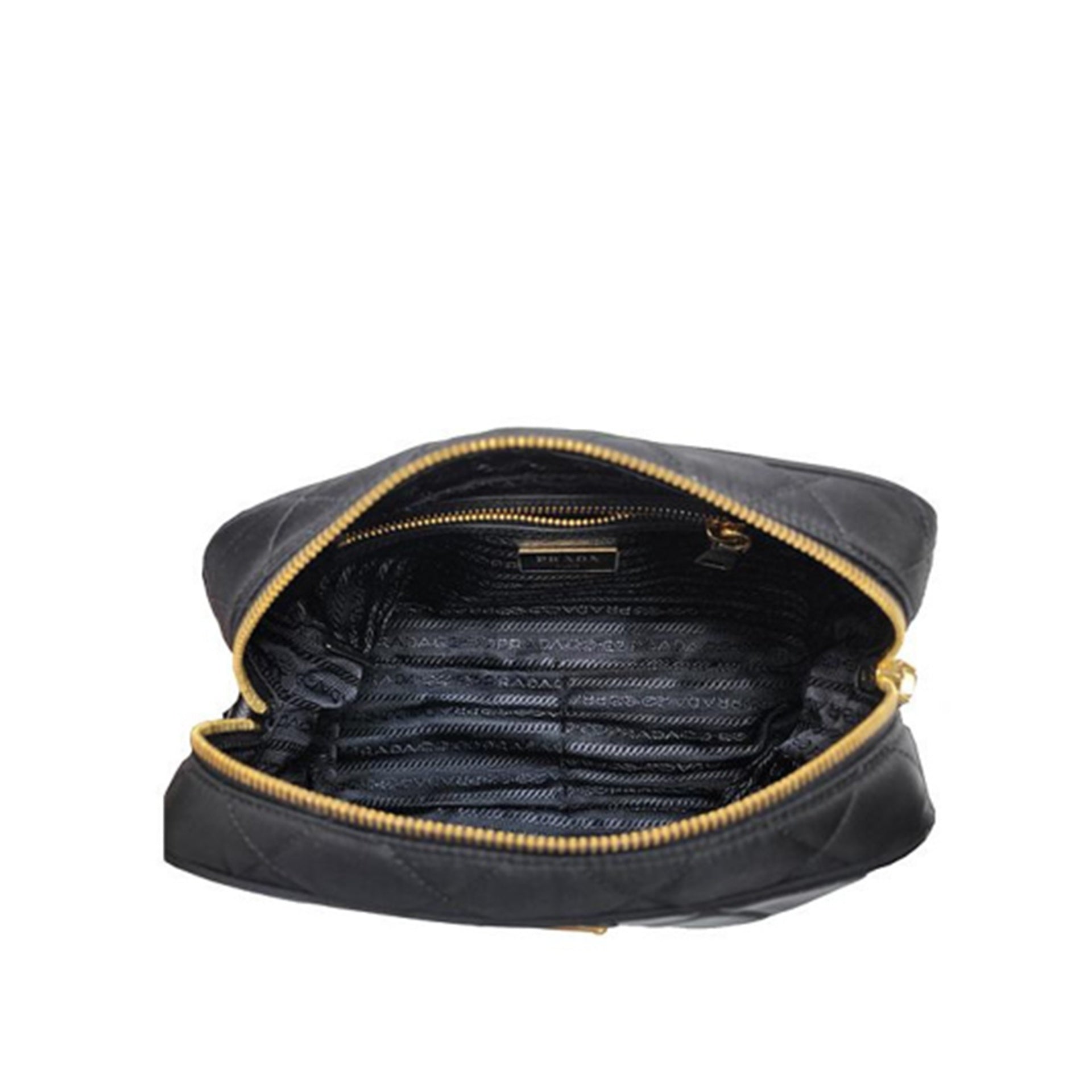 Prada - Sac Caméra Quilted Nylon - Femme - Black