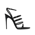 Sandales - Saint Laurent Jerry Satin - Black