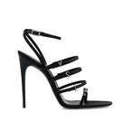 Sandales - Saint Laurent Jerry Satin - Black