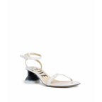 Sandales Loewe Petal Brush Leather - White - Femme