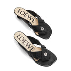Sandales Loewe Toy Panta 45Mm Leather - Black - Femme