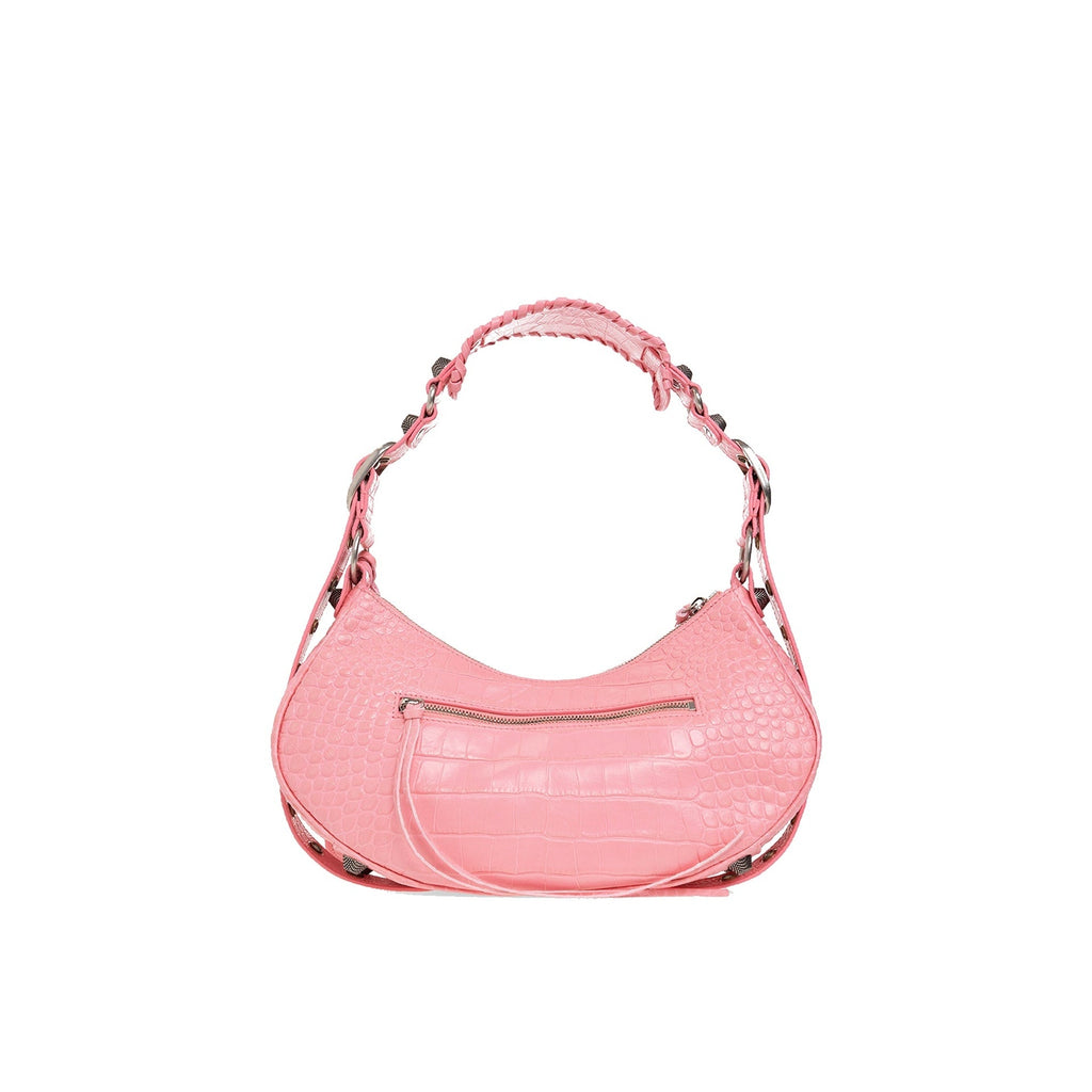 Balenciaga Cagole Leather Bag - Pink - Femme