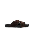 Sandales Bottega Veneta Tarik Criss Cross - Brown - Homme