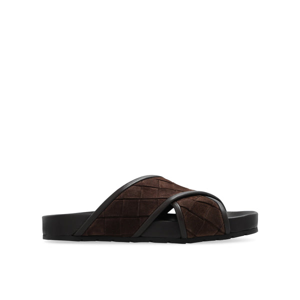 Sandales Bottega Veneta Tarik Criss Cross - Brown - Homme