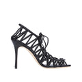 Manolo Blahnik Hamza 105 Leather Sandals - Black - Femme