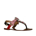 Dolce & Gabbana Leather Sandals - Pink - Femme