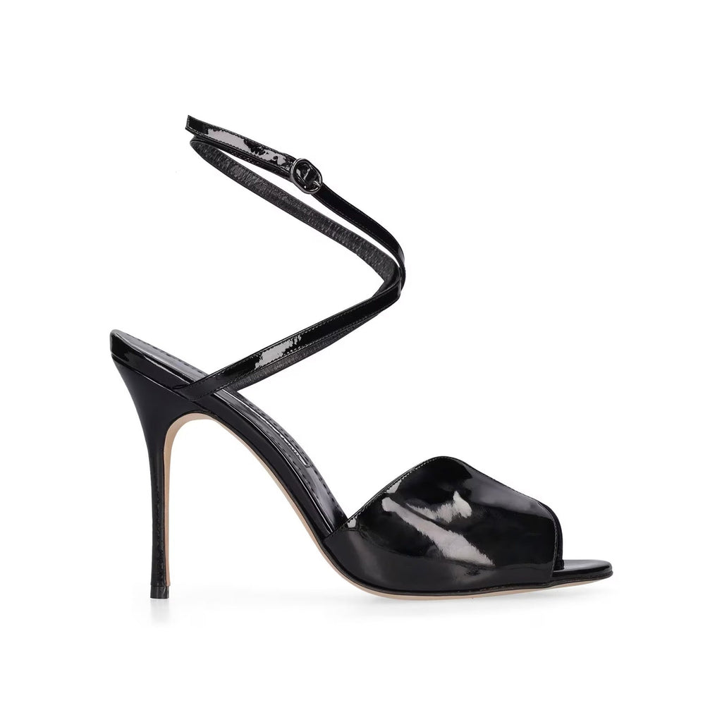 Sandales Manolo Blahnik Hourani 105 - Black - Femme