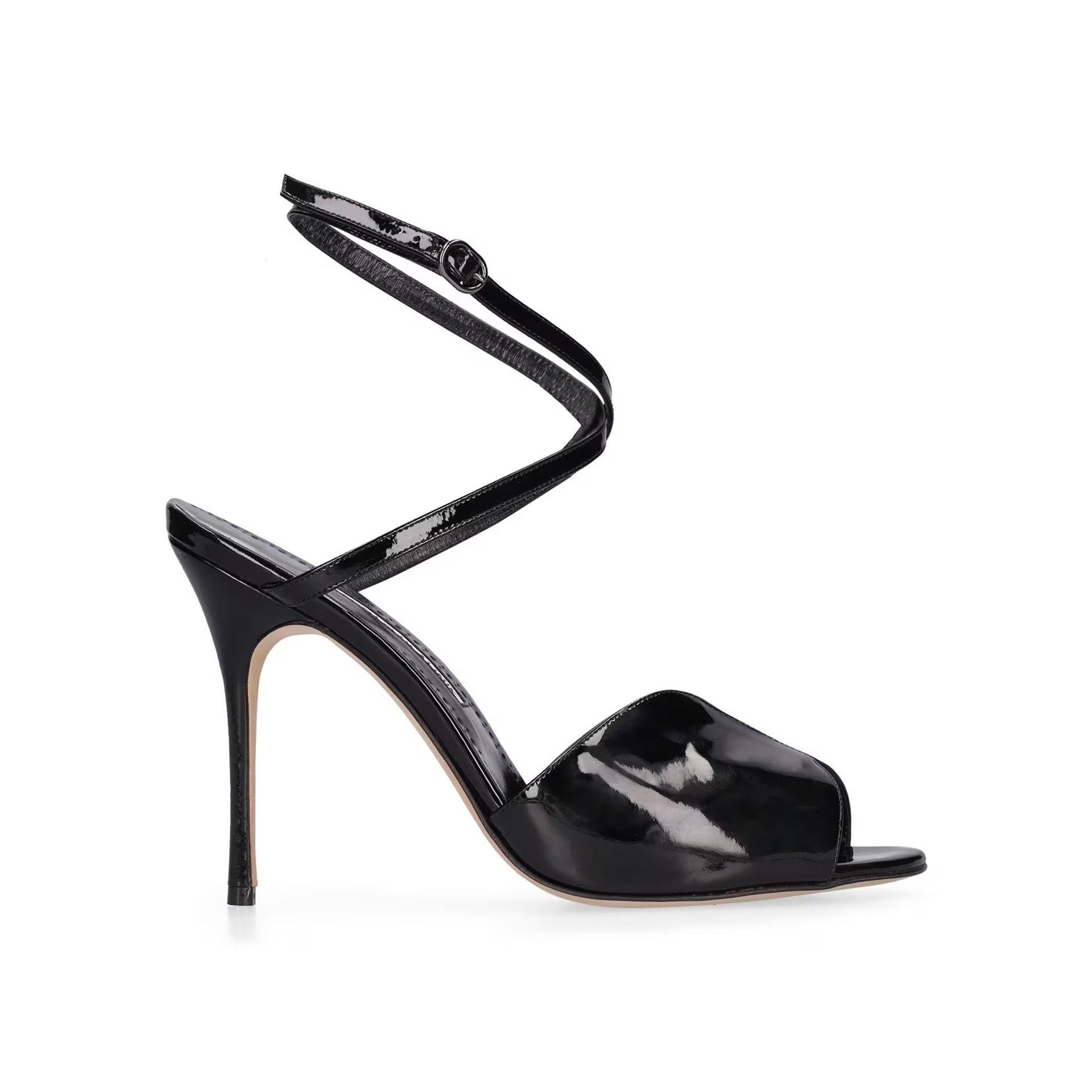 Sandales Manolo Blahnik Hourani 105 - Black - Femme